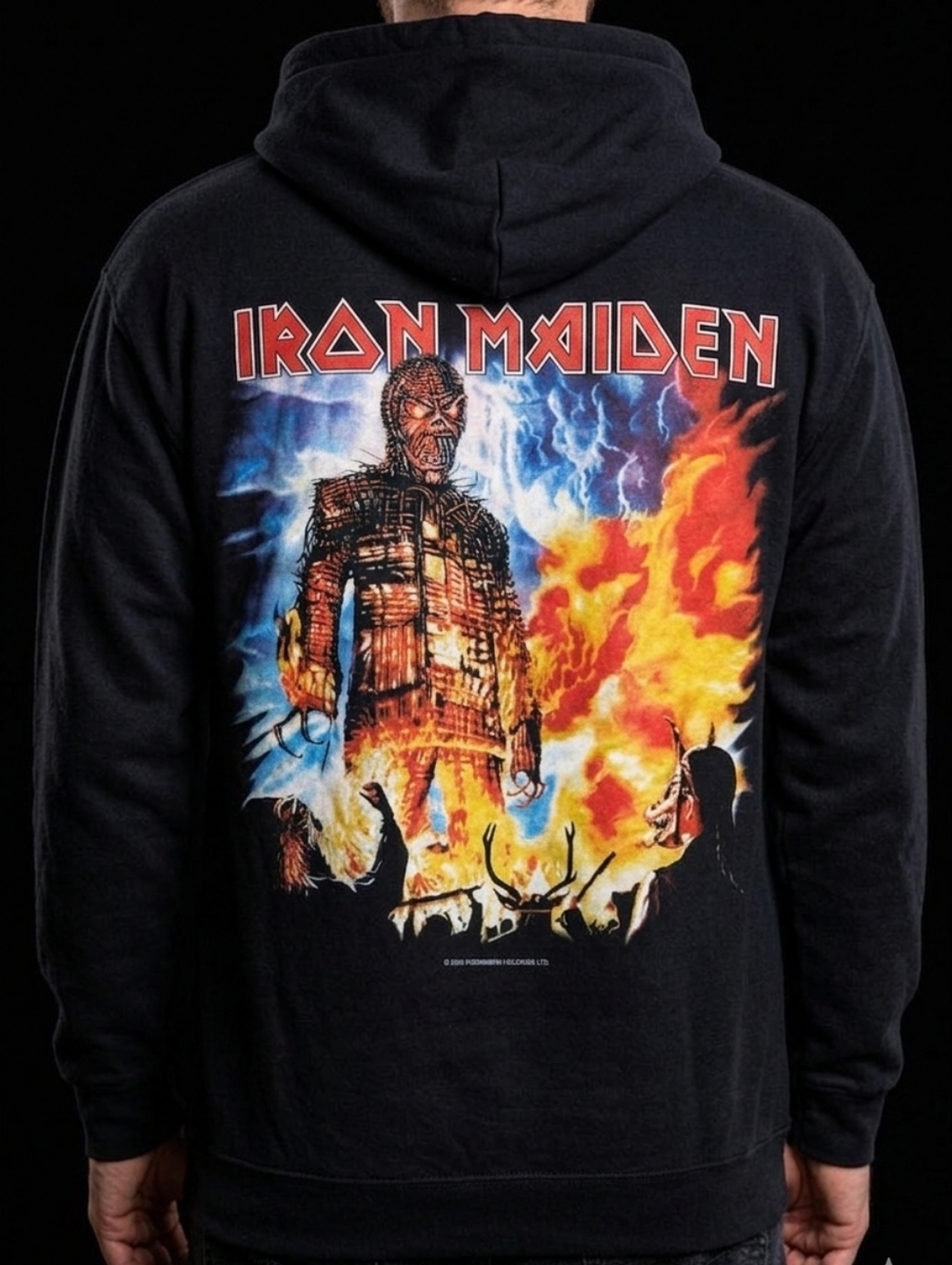 🔥 VINTAGE 2000 Iron Maiden The Wicker Man Hoodie - Brave New World Era